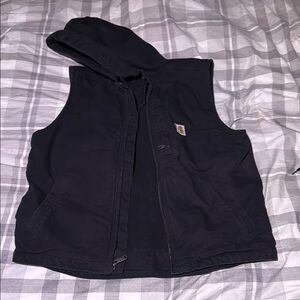 Carhartt Black Hooded Vest